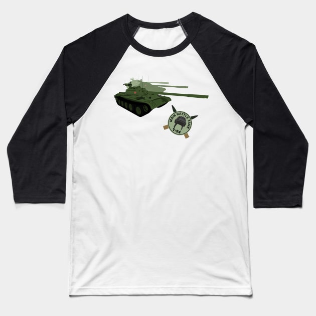 Soviet main battle tank T-54 Baseball T-Shirt by FAawRay
